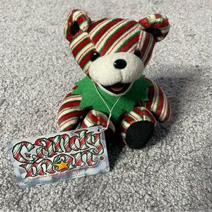 GRATEFUL DEAD Candy Man LIQUID BLUE BEANIE BEAR  Jerry Garcia Plush